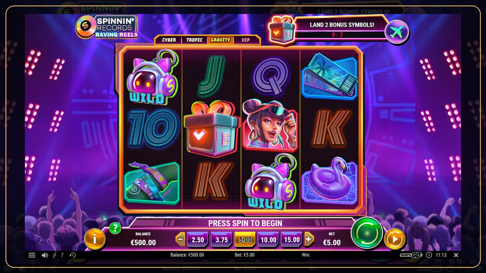 88WIN 音樂節拍之瘋狂卷軸實際遊戲畫面